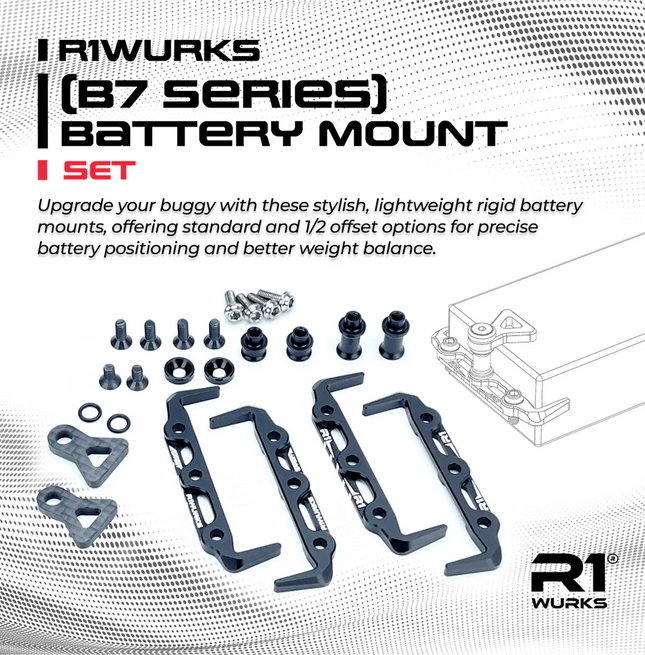 R1WURKS (B7 Series) Battery Mount Set – 900104