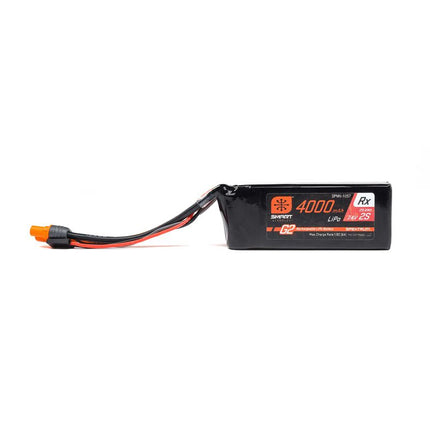 Spektrum RC 2S Smart G2 Receiver LiPo 15C Battery Pack (7.4V/4000mAh) w/IC3 Connector SPMX-1057