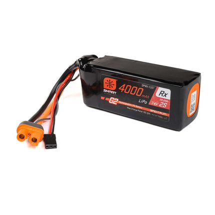 Spektrum RC 2S Smart G2 Receiver LiPo 15C Battery Pack (7.4V/4000mAh) w/IC3 Connector SPMX-1057