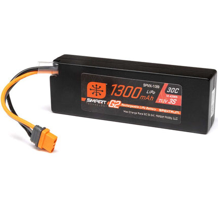 Spektrum RC 3S Smart G2 LiPo 30C Battery Pack (11.1V/1300mAh) w/IC2 Connector