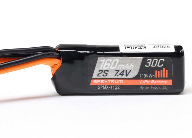 Spektrum Axial® SCX30 2S LiPo Battery (7.4V/160mAh, 30C, PH2.0) — SPMX1122