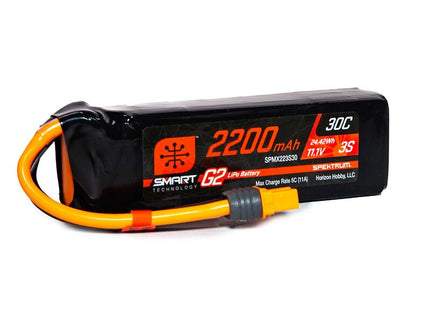 Spektrum 3S 2200mAh 30C Smart G2 LiPo Battery – IC3 Connector