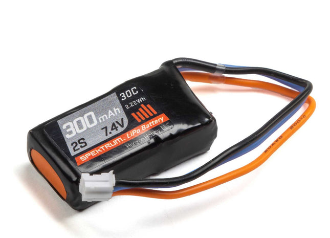 Spektrum RC 2S 30C LiPo Battery Pack w/PH Connector (7.4V/300mAh)