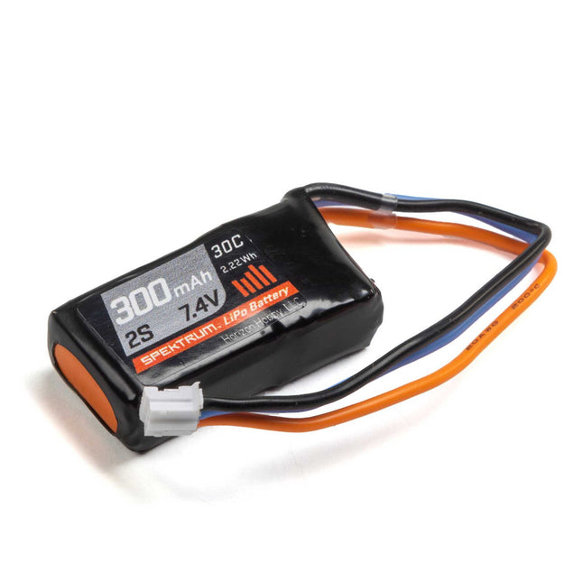 Spektrum RC 2S 30C LiPo Battery Pack w/PH Connector (7.4V/300mAh) SPMX3002S30