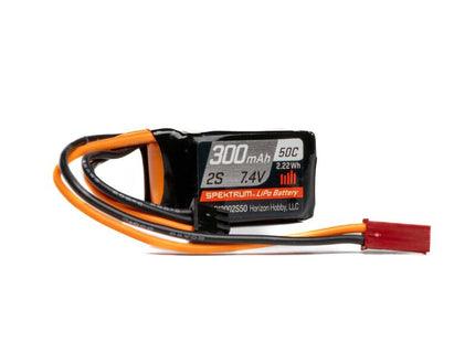 Spektrum RC 2S 50C LiPo Battery (7.4V/300mAh) – JST Connector