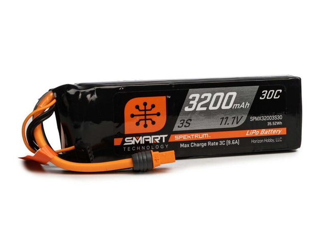 Spektrum RC 3S Smart LiPo Battery Pack w/IC3 Connector (11.1V/3200mAh, 30C) Part# SPMX32003S30