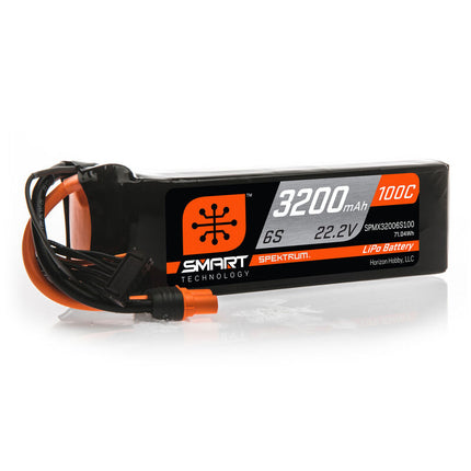 Spektrum RC 6S 100C Smart LiPo Battery Pack (22.2V/3200mAh) w/ IC5 Connector Part #: SPMX32006S100