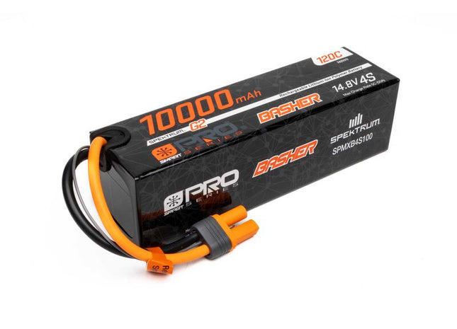 Spektrum 4S 10000mAh 120C Smart G2 Pro Basher LiPo Battery – IC5