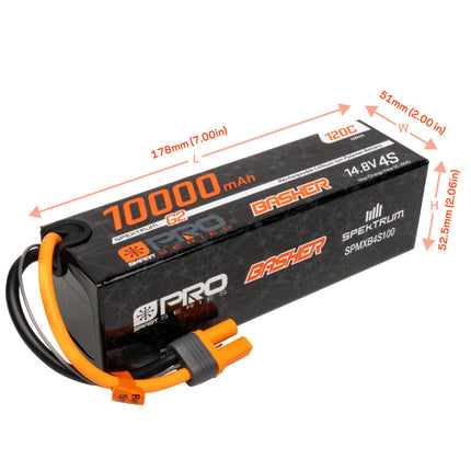 Spektrum 4S 10000mAh 120C Smart G2 Pro Basher LiPo Battery – IC5