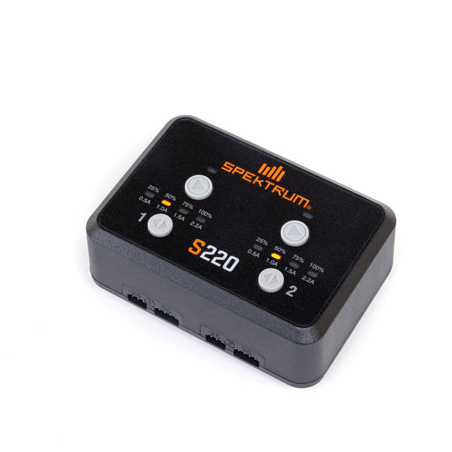 Spektrum S220 AC 2x20W Dual LiPo Balance Charger  Part #: SPMXC0220