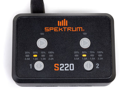 Spektrum S220 AC 2x20W Dual LiPo Balance Charger  Part #: SPMXC0220