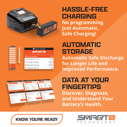 Spektrum RC S450 G2 Quad Smart LiPo Battery Charger (6S/10A AC 200W / DC 400W) – SPMXC3040