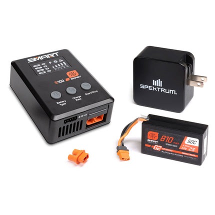 Spektrum Smart G2 Powerstage Surface Bundle w/ 2S 50C LiPo (810mAh, IC2) – SPMXPSS210