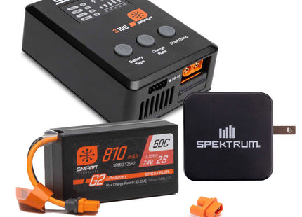 Spektrum Smart G2 Powerstage Surface Bundle w/ 2S 50C LiPo (810mAh, IC2) – SPMXPSS210