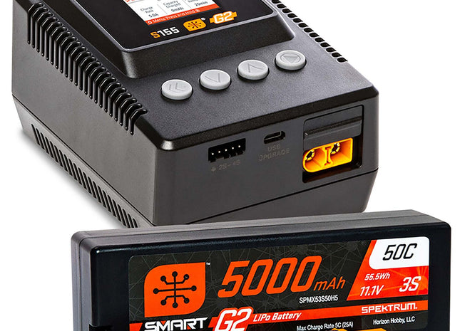 Spektrum RC Smart G2 PowerStage 3S Bundle w/3S Smart LiPo Battery (5000mAh) Part #: SPMXPSS300