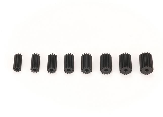 PN Racing Machine Cut Delrin 64P Long Pinion Gears (9T–16T) (Part #MR2709–MR2716)