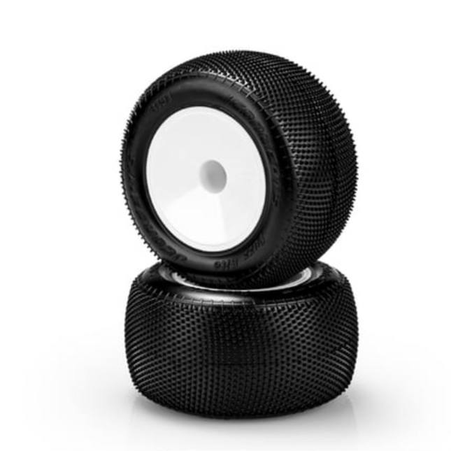 JConcepts 1/10 Fuzz Bite 2.2 Pre-Mounted Stadium Truck Tires (White OR Yellow) (2) (Pink) w/12mm Hex