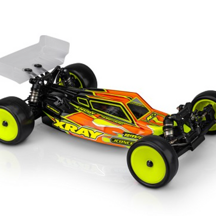 JConcepts XRAY XB2 2025 “S2” 1/10 Buggy Body (Clear) w/Two Wings (Standard or Lightweight)  Part # 0685 / 0685L