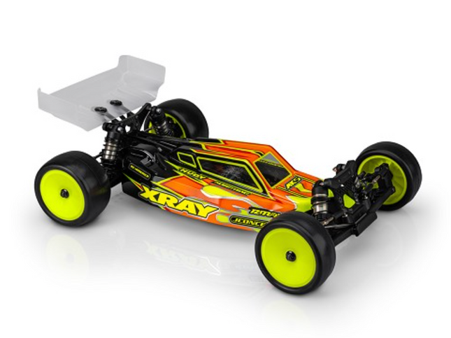 JConcepts XRAY XB2 2025 “S2” 1/10 Buggy Body (Clear) w/Two Wings (Standard or Lightweight)  Part # 0685 / 0685L