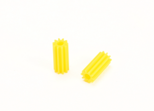 PN Racing PNWC Machine Cut Delrin 64P Long Pinion Gears (9T–16T) – Yellow (Part #MR2709WC–MR2716WC)