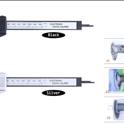 BOOF RC Digital Display Vernier Calipers w/Plastic Case (0-150mm)