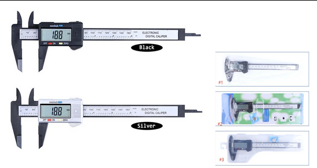 BOOF RC Digital Display Vernier Calipers w/Plastic Case (0-150mm)