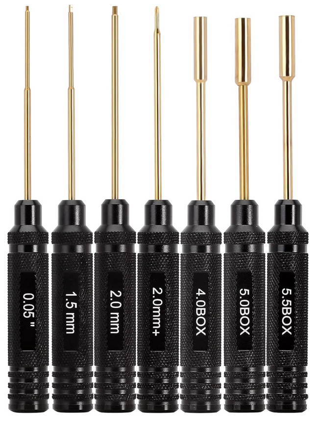 BOOF RC 7-Piece RC Screwdriver & Nut Driver Tool Set