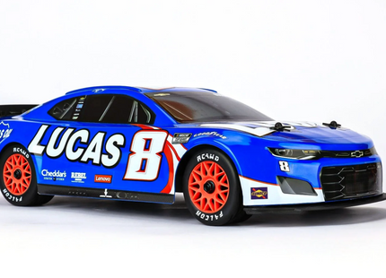 RCAWD All Terrain Adaptation Pre-Glued Wheel Tires for Losi 1/12 NASCAR RC - Available with Red, Gray or Yellow Wheels