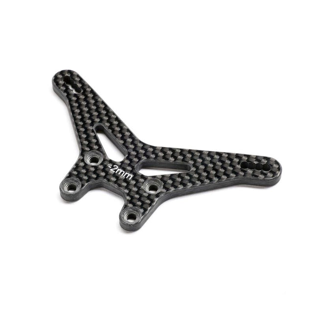 Team Losi Racing Carbon Rear Shock Tower, -2mm 22X TLR-1078