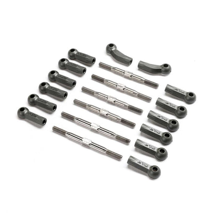 Team Losi Racing HD Turnbuckle Kit, Titanium: 22X