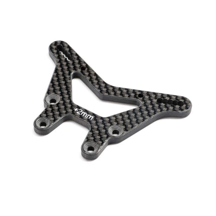 Team Losi Racing Front Shock Tower Carbon +2 22X TLR-1088