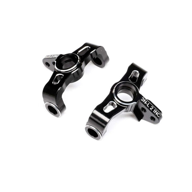 Team Losi Racing 22X Aluminum Narrow Steering Spindles (Black) (2°) (2) – TLR-1197
