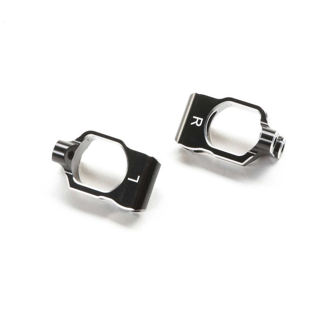 Team Losi Racing 22X-4 2.0 Aluminum Caster Blocks (Black) (2) (TLR-1310)