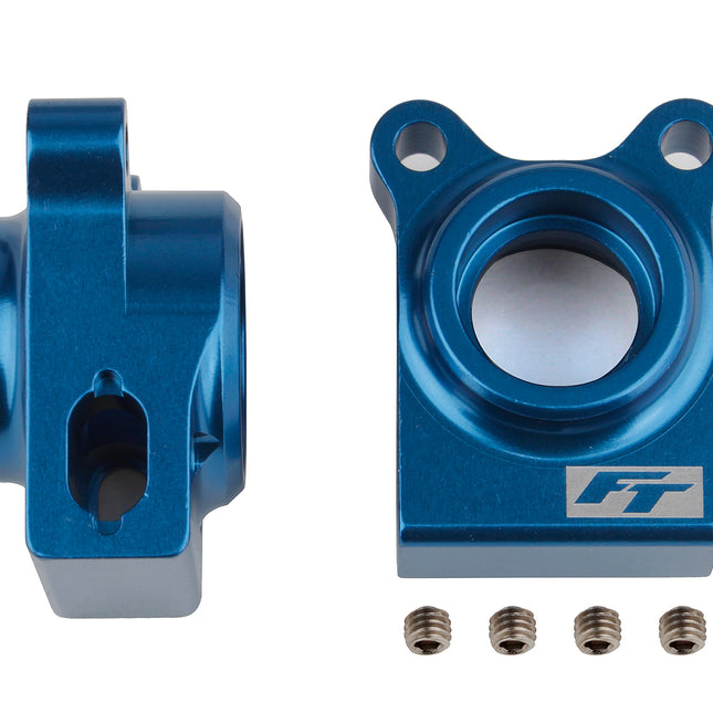 Team Associated RC10B74.1 Factory Team Aluminum Rear Hubs (Blue or Black) – 92270 / 92271
