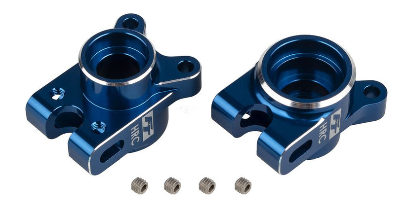 Team Associated RC10B7 FT Rear Hub Set, HRC, Blue or Black – 92473 / 92474