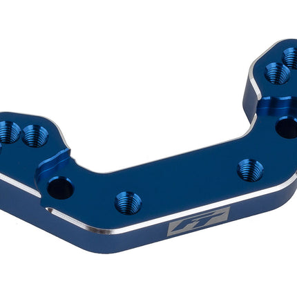 Team Associated RC10B7 FT Ballstud Mount +2mm, Blue Aluminum – ASC92477