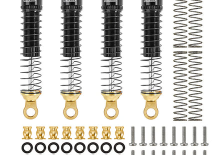INJORA 59mm Long Threaded Oil Shocks with Brass Ends for 1/18 TRX4M – 4M-71BK-4