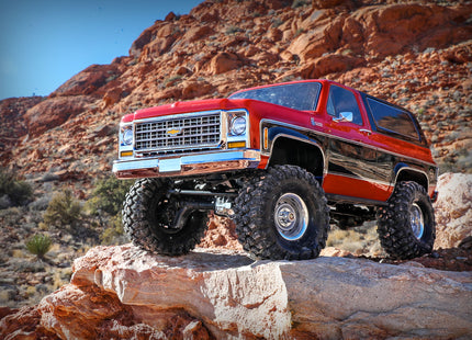Traxxas TRX-4® 1/10 Trail Crawler Truck w/1979 Chevy Blazer Clipless Body (Orange, Red, or Black) – RTR w/ TQi 2.4GHz Radio [82276-4]