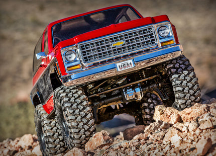 Traxxas TRX-4® 1/10 Trail Crawler Truck w/1979 Chevy Blazer Clipless Body (Orange, Red, or Black) – RTR w/ TQi 2.4GHz Radio [82276-4]
