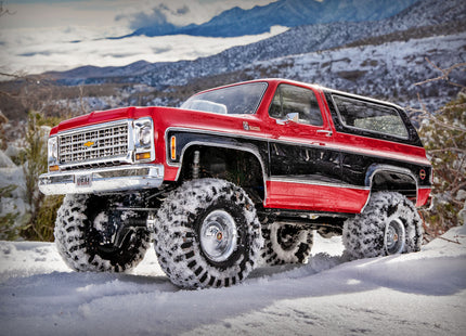 Traxxas TRX-4® 1/10 Trail Crawler Truck w/1979 Chevy Blazer Clipless Body (Orange, Red, or Black) – RTR w/ TQi 2.4GHz Radio [82276-4]