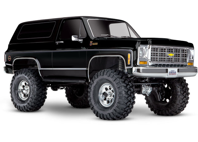 Traxxas TRX-4® 1/10 Trail Crawler Truck w/1979 Chevy Blazer Clipless Body (Orange, Red, or Black) – RTR w/ TQi 2.4GHz Radio [82276-4]