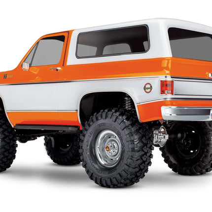 Traxxas TRX-4® 1/10 Trail Crawler Truck w/1979 Chevy Blazer Clipless Body (Orange, Red, or Black) – RTR w/ TQi 2.4GHz Radio [82276-4]