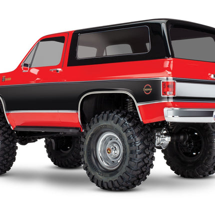 Traxxas TRX-4® 1/10 Trail Crawler Truck w/1979 Chevy Blazer Clipless Body (Orange, Red, or Black) – RTR w/ TQi 2.4GHz Radio [82276-4]