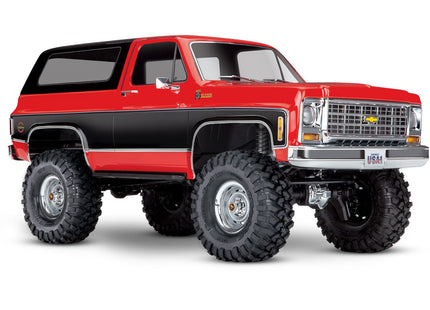 Traxxas TRX-4® 1/10 Trail Crawler Truck w/1979 Chevy Blazer Clipless Body (Orange, Red, or Black) – RTR w/ TQi 2.4GHz Radio [82276-4]