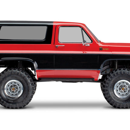 Traxxas TRX-4® 1/10 Trail Crawler Truck w/1979 Chevy Blazer Clipless Body (Orange, Red, or Black) – RTR w/ TQi 2.4GHz Radio [82276-4]