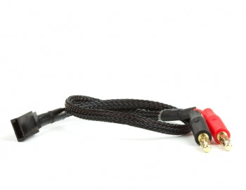 Avid RC Receiver Charge Lead - 4mm Bullet to Female Futaba