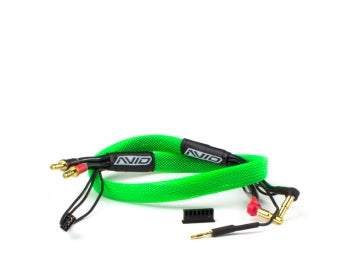 AVID RC 2S Charge Lead Cable w/4mm & 5mm Bullet Connector (2')