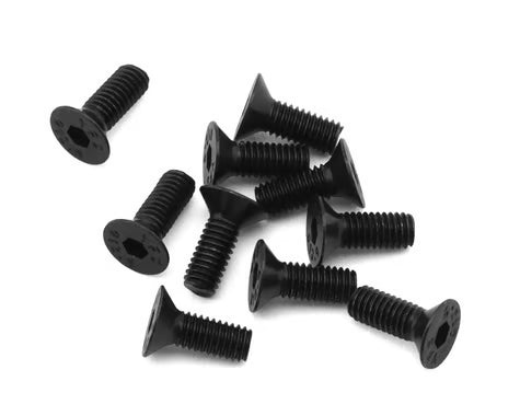 EcoPower 3mm High Strength Steel Flat Head Screws (10) (3x8mm) Part #ECP-H-2202