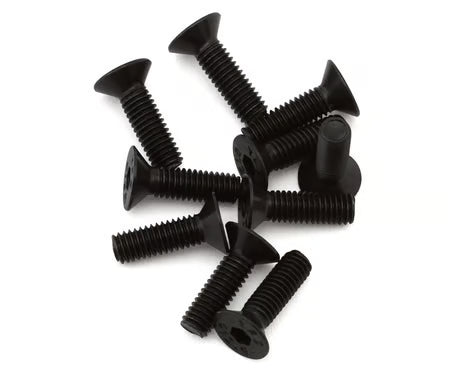 EcoPower 3mm High Strength Steel Flat Head Screws (10) (3x10mm) Part #ECP-H-2203