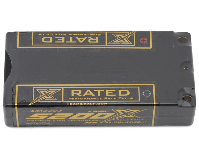 Team Exalt "X-Rated" LCG Shorty 2S LiHV Battery (7.6V/5200mAh/135C) EXA3203
